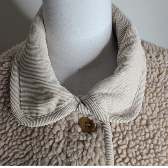 Alex Mill Marley Jacket in Sherpa Natural M - Picture 9 of 16